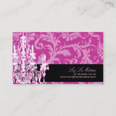 PixDezines pavo+witte kroonluchter/DIY achtergrond Visitekaartje (Achterkant)