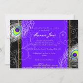 PixDezines Peacock Afstuderen/DIY achtergrond Kaart (Achterkant)