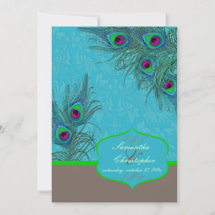 PixDezines Peacock Charm Kaart