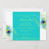 PixDezines Peacock, dij Afstuderen achtergrond Kaart (Achterkant)