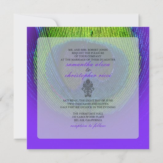 PixDezines Peacock Eye/diy Kaart (Achterkant)