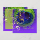 PixDezines Peacock Eye+filigree swirls/diy event! Kaart (Voorkant / Achterkant)