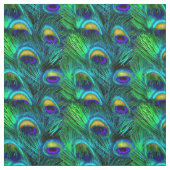 PixDezines Peacock Feather/Cobalt/Aqua Stof (Swatch)