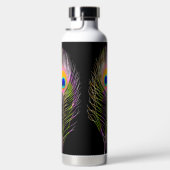 PixDezines Peacock Feather Waterfles (Rechts)