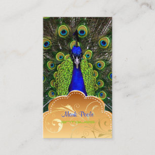 PixDezines Peacock+filigree-zwembroeken Visitekaartje