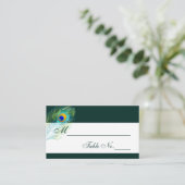 PixDezines Peacock Plumes/Plaatskaarten Plaatskaartje (Staand voorkant)