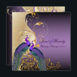 PixDezines PEACOCKS/PAARS/GOLD/FILIGREE/SWILRS Kaart<br><div class="desc">PixDezines psychedelische pauw-veer in koninklijk paars met faux gold filigree swirls. Copyright © 2008-2016 PixDezines.com™ en PixDezines™ op zazzle.com. Alle rechten voorbehouden.</div>