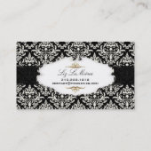 PixDezines Pearl Céline  Damask/DIY kleur Visitekaartje (Achterkant)