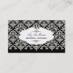 PixDezines Pearl Céline  Damask/DIY kleur Visitekaartje