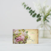 PixDezines peonies bouquets/diy background Visitekaartje (Staand voorkant)