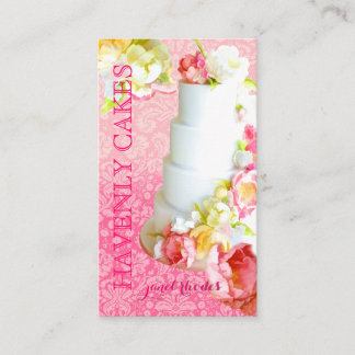 PixDezines PEONIES/FONDANT CAKE/Bakkerij/Pâtisseri Visitekaartje