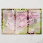 PixDezines Peonies/Green Cymbidium Bouquets Flyer (Voorkant)
