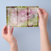 PixDezines Peonies/Green Cymbidium Bouquets Flyer (Hand)