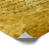 PixDezines perkament/kroonluchters/stoelen platteg Poster (Hoek)