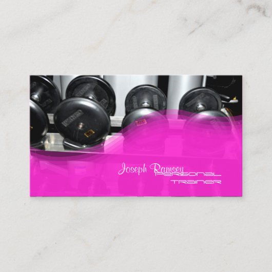 PixDezines Personal Trainer Visitekaartje (Voorkant)