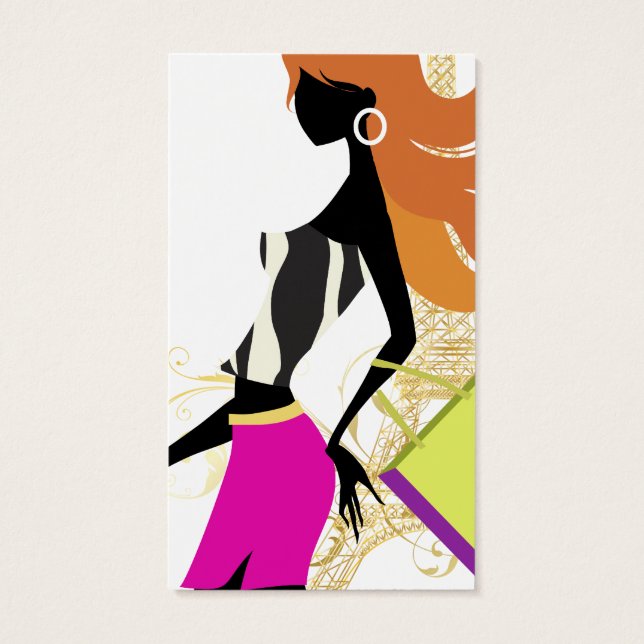 PixDezines persoonlijke shopper/diy achtergrond kl Visitekaartjes (Achterkant)