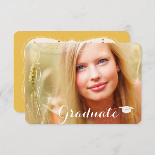 PixDezines pet/2018 Afstudeerders/diy doopvonten Kaart (Voorkant / Achterkant)