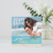 PixDezines Photo Save Date, DIY custom color The Date (Staand voorkant)