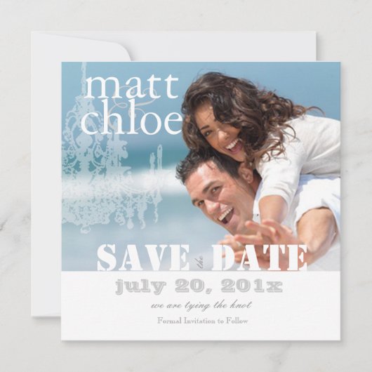PixDezines Photo Save Date, DIY custom color The Date (Voorkant)