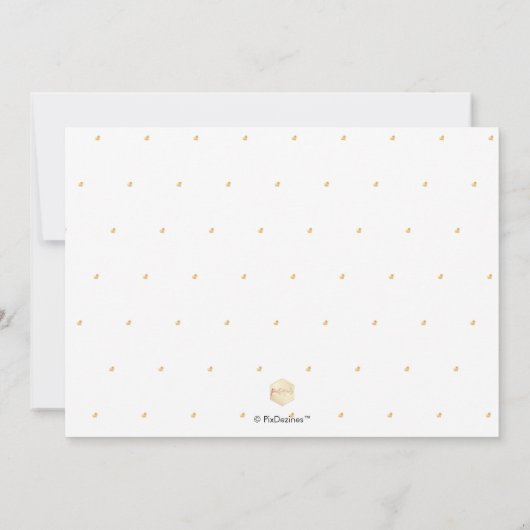 PixDezines Photo Save the Date Calendar vals gold Kaart (Achterkant)