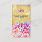 PixDezines pinda's bouquets/diy background Visitekaartje (Achterkant)