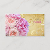 PixDezines pinda's bouquets/diy background Visitekaartje (Voorkant)