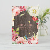 PixDezines  pinda's, rozen/roodoute Kaart (Staand voorkant)