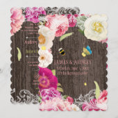 PixDezines pinda's, rozen/roodoute Kaart (Voorkant / Achterkant)