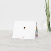 PixDezines Pineapples/Mahalo O Hui hou Bedankkaart (Achterkant)