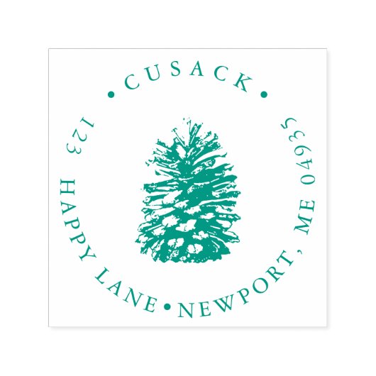 PixDezines Pinecone Zelfinktende Stempel (Design)