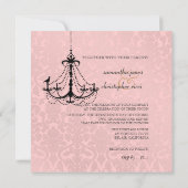 PixDezines Pink Chandelier+Flora Damask Kaart (Achterkant)