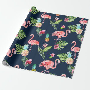 PixDezines PINK FLAMINGOS   DIJACHTERGROND Cadeaupapier