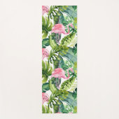PixDezines PINK FLAMINGOS, TROPISCHE THEMA Yogamat (Voorkant)