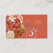 PixDezines pioenen+hortensia’s/doe-het-zelf achter Visitekaartje (Voorkant)