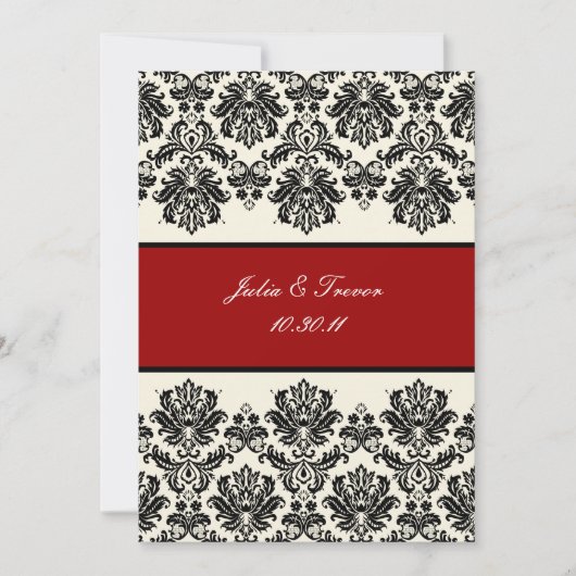 PixDezines Piqué, Damask/Black + Off White Kaart (Voorkant)