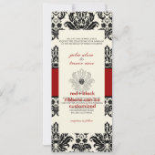 PixDezines Piqué, Damask/Black + Off White Kaart (Achterkant)