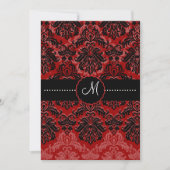 PixDezines Piqué, Damask/Black + Red Velvet Kaart (Voorkant)