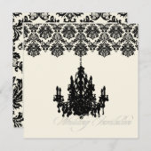 PixDezines Piqué Damask + Chandelier Kaart (Voorkant / Achterkant)