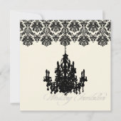 PixDezines Piqué Damask + Chandelier Kaart (Voorkant)