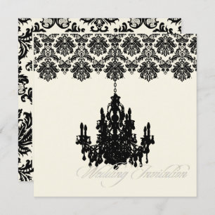 PixDezines Piqué Damask + Chandelier Kaart