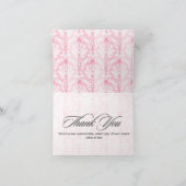 PixDezines Pique Damask,  Dank u Bedankkaart (Binnen)