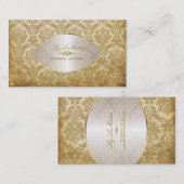 PixDezines  piqué damask Visitekaartje (Voorkant / Achterkant)