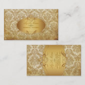 PixDezines  piqué damask Visitekaartje (Voorkant / Achterkant)