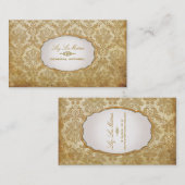 PixDezines piqué damask Visitekaartje (Voorkant / Achterkant)