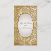 PixDezines piqué damask Visitekaartje (Achterkant)