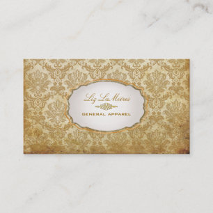 PixDezines piqué damask Visitekaartje
