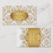 PixDezines  piqué damask Visitekaartje (Voorkant / Achterkant)