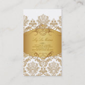 PixDezines  piqué damask Visitekaartje (Achterkant)