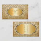 PixDezines  piqué damask Visitekaartje (Voorkant / Achterkant)