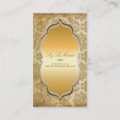 PixDezines  piqué damask Visitekaartje (Achterkant)